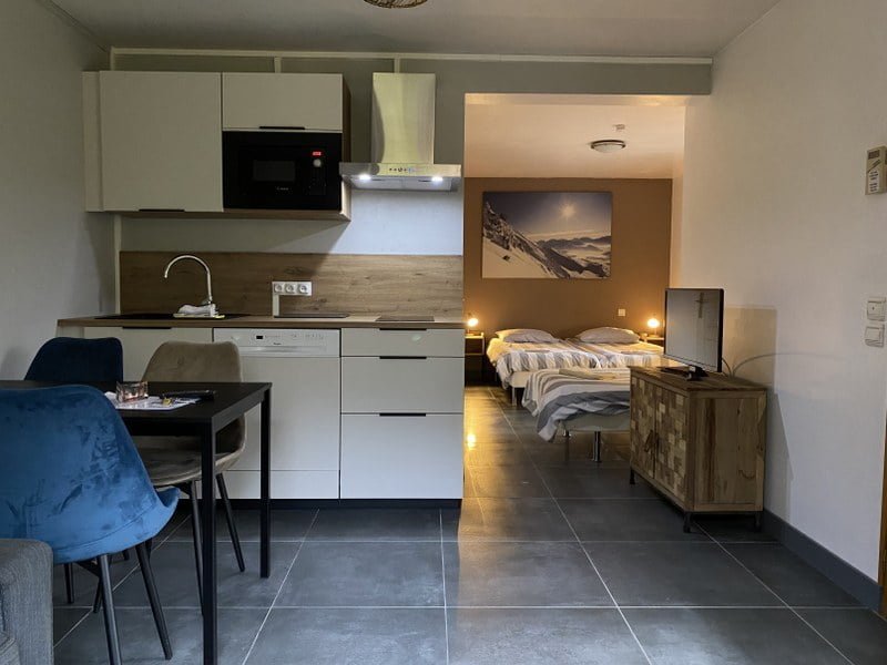 Gezellig ingerichte gîte met keuken en slaapkamer in Les Ecrins.
